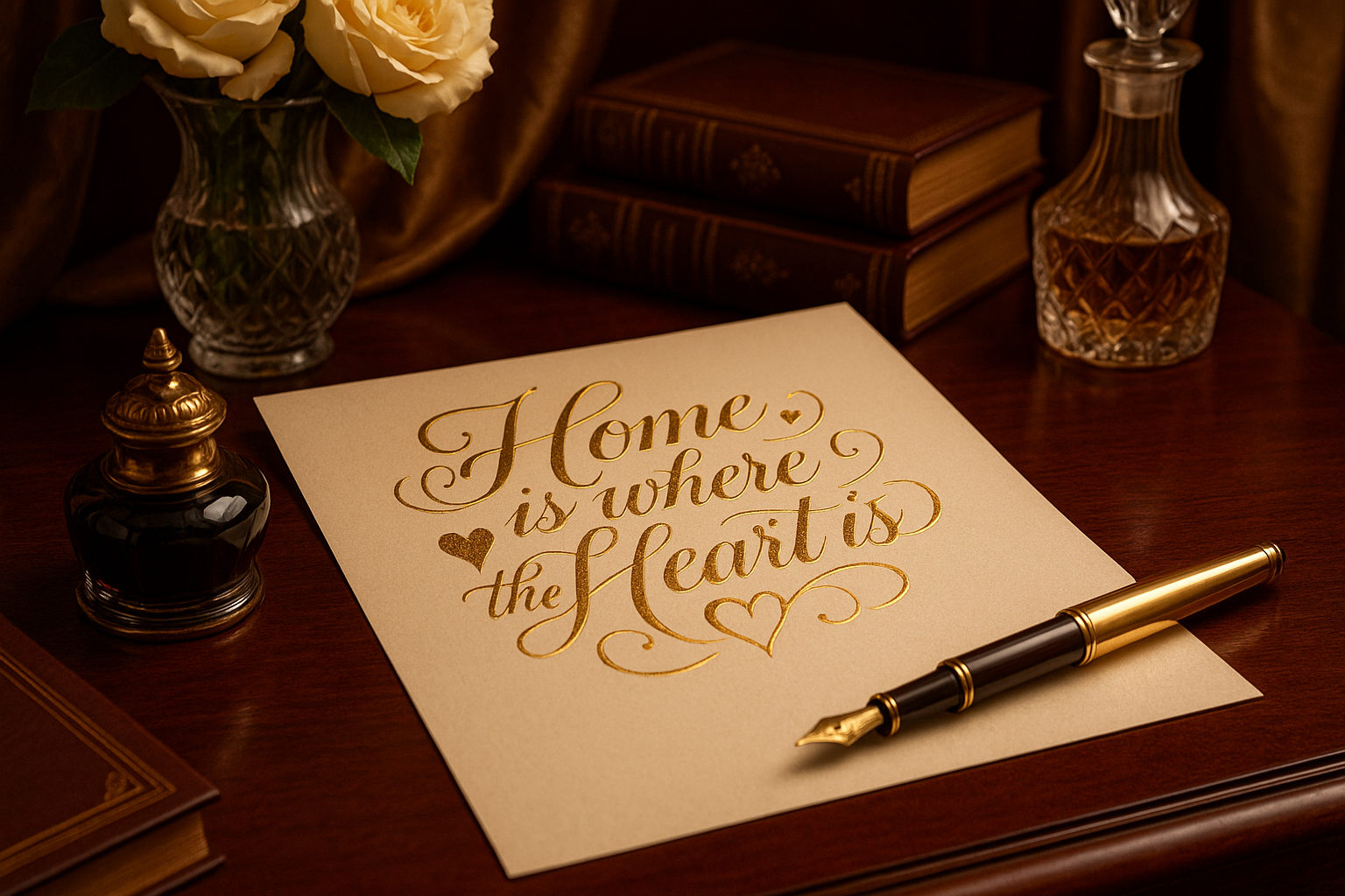home is where the heart is, luxury writing